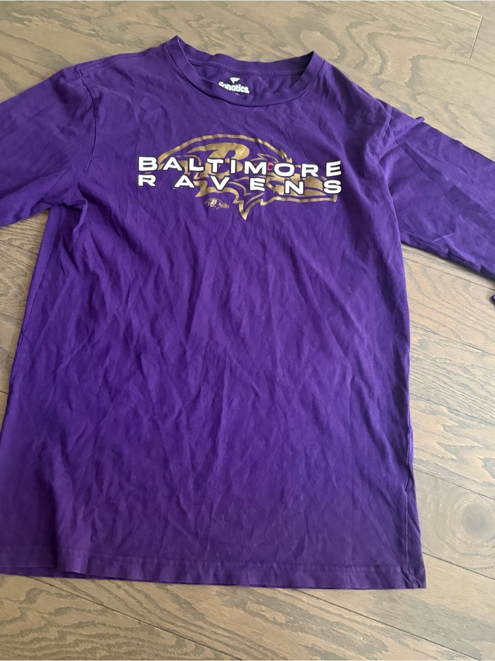 Woman’s Baltimore Ravens Long-Sleeve Tee shirt size medium nfl football